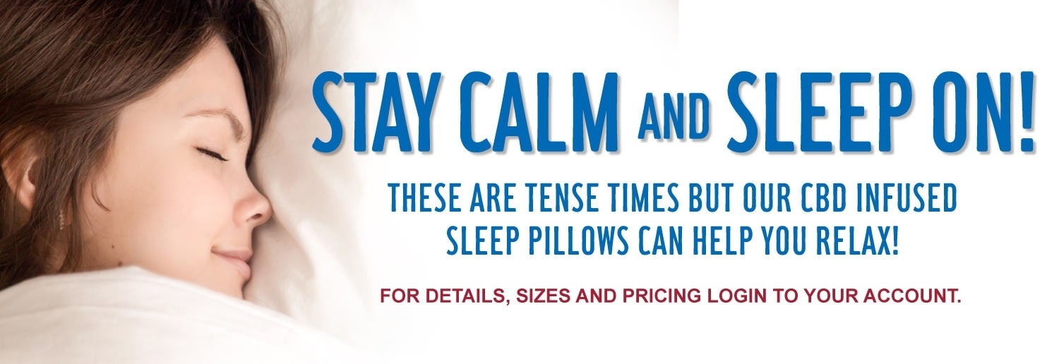 cbd pillows stay calm and sleep on